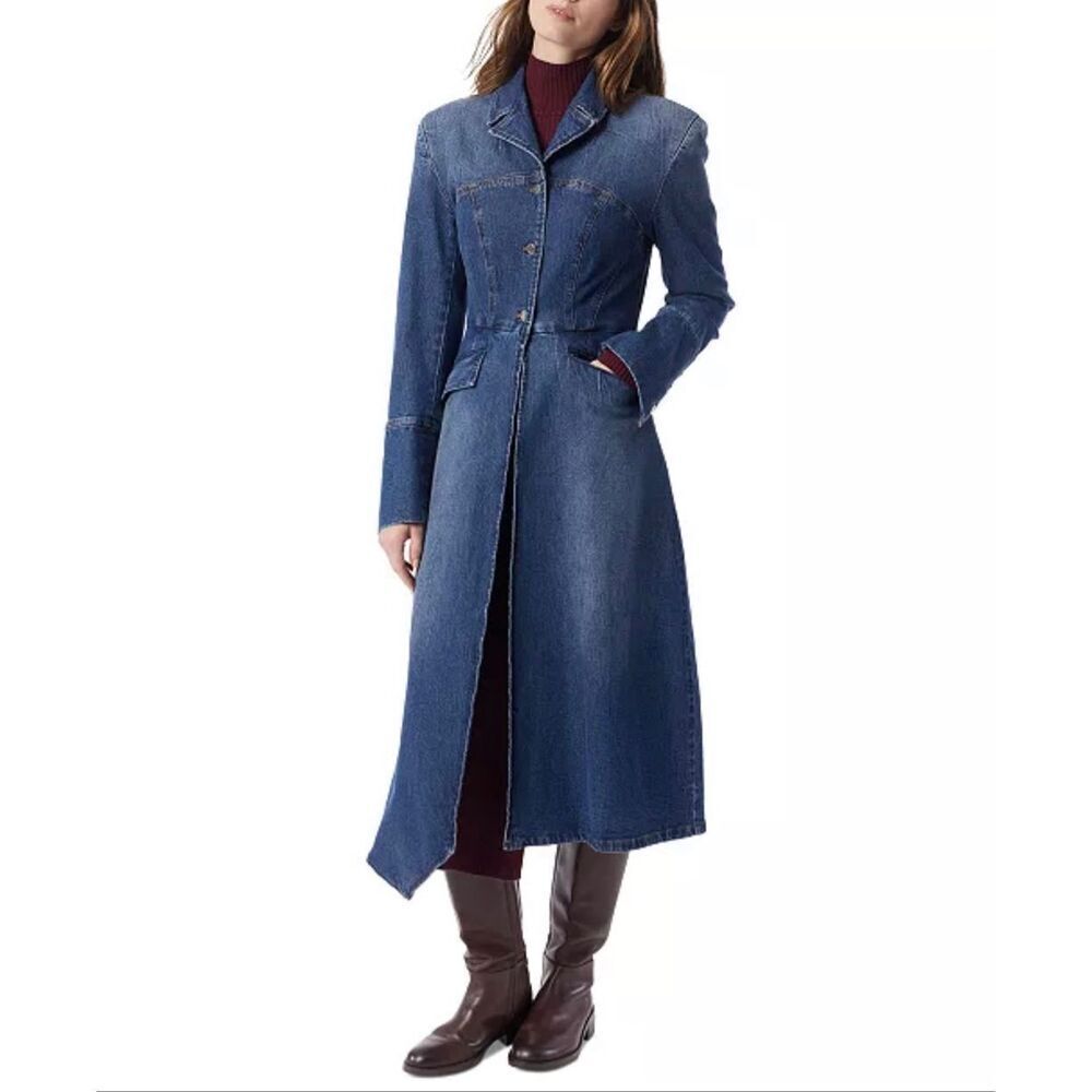 DO by Dee Ocleppo Madelyn Long Denim Jacket Crest 4